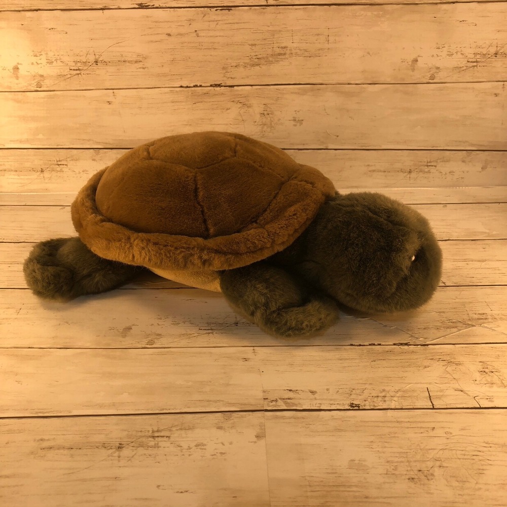 Applause Low Rankin Friends Turtle‎ Plush Stuffed Animal Vintage Brown Green 12"